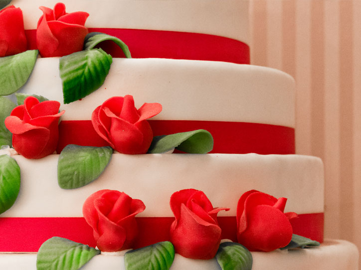 Torte-Rosen Konditorei Cafe Albrecht Waldshut-Tiengen Festtagstorte mit Rosendesign